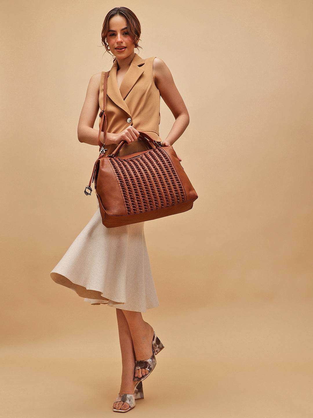 Marseille Knotted Weave Large Bowler Bag