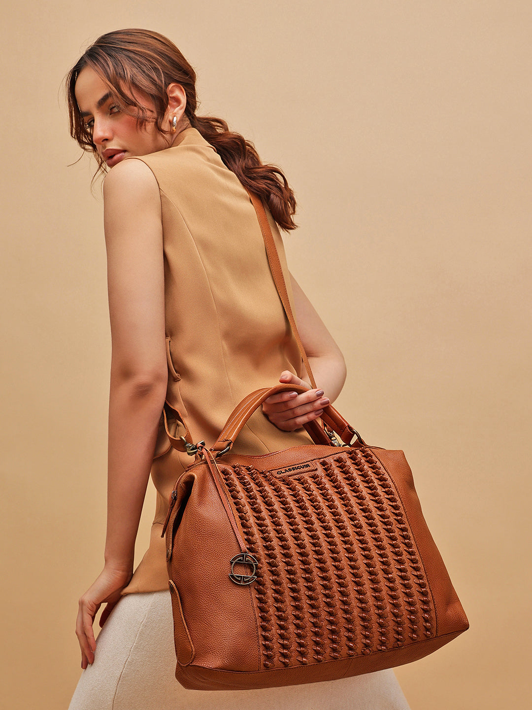 Marseille Knotted Weave Large Bowler Bag