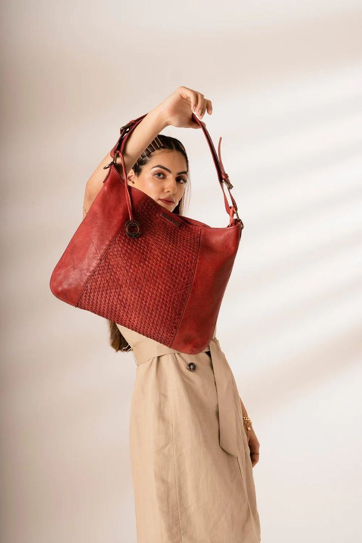 Strasbourg Basket Weave Hobo Bag