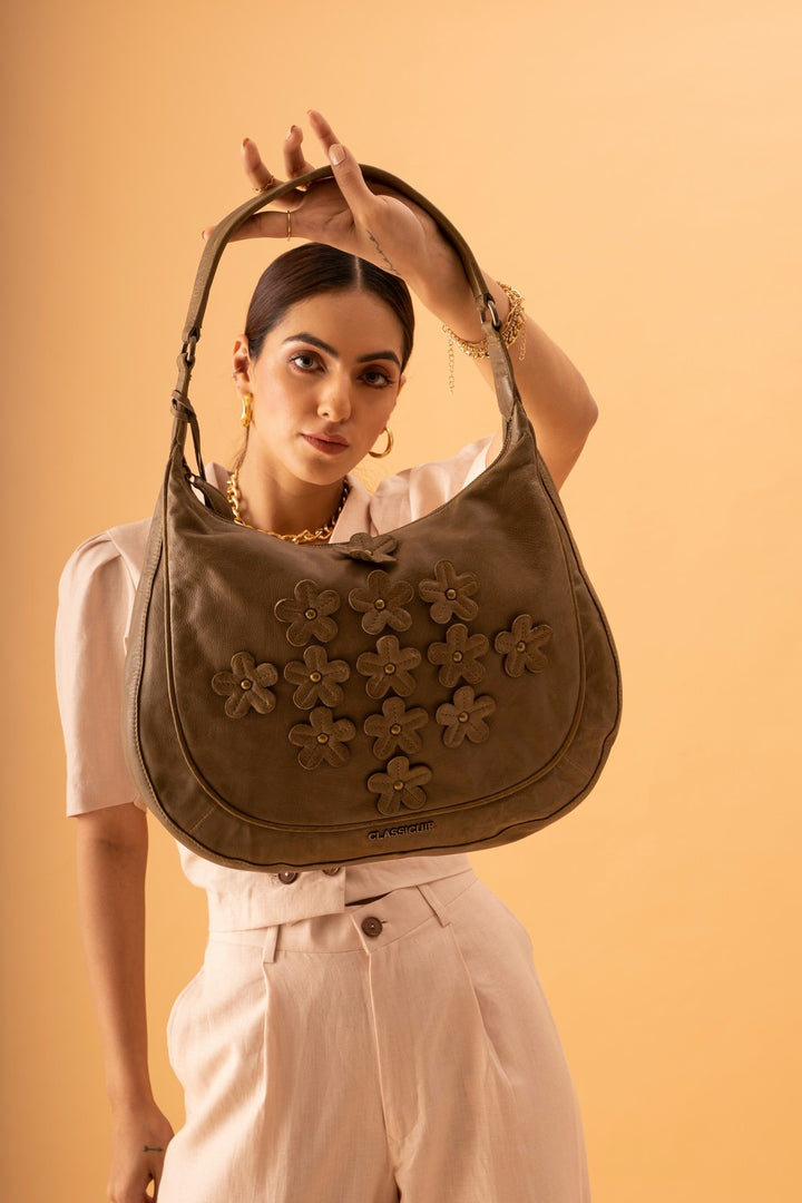 Lille 3d Floral Hobo Bag