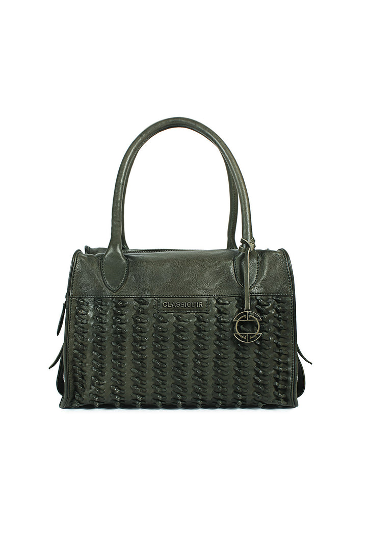 Marseille Knotted Weave Bowler Bag