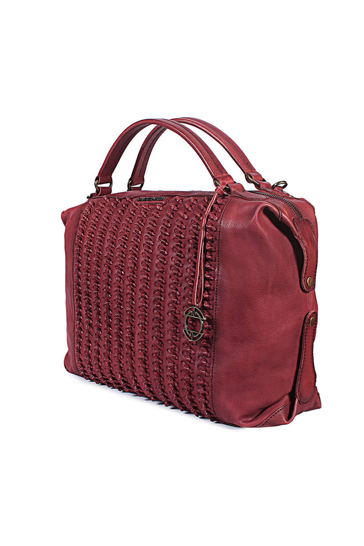 Marseille Knotted Weave Bowler Bag