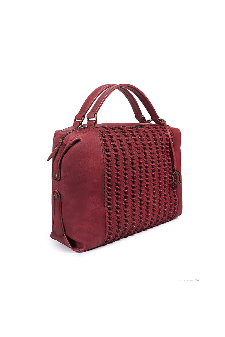 Marseille Knotted Weave Bowler Bag