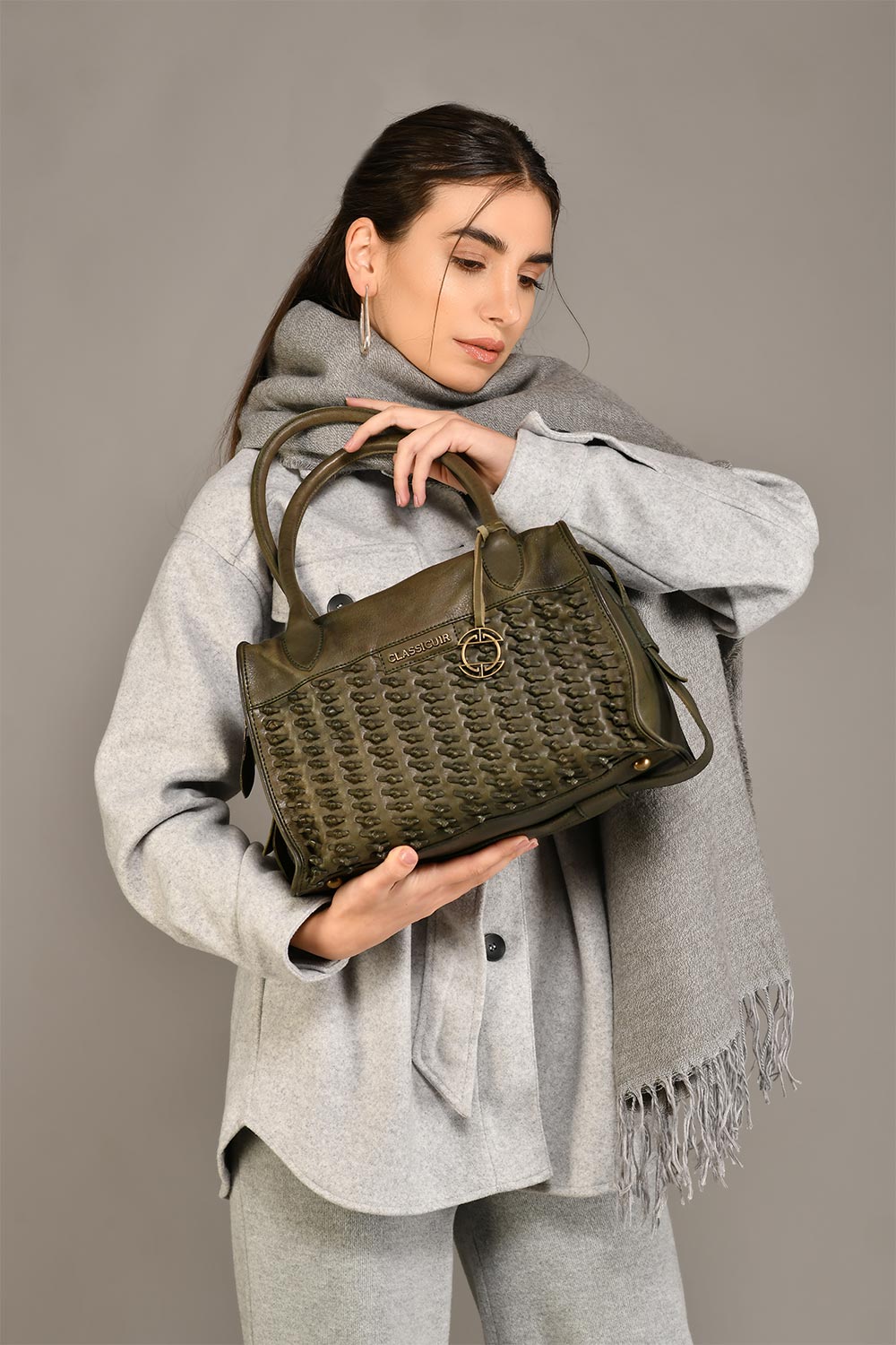 Marseille Knotted Weave Bowler Bag