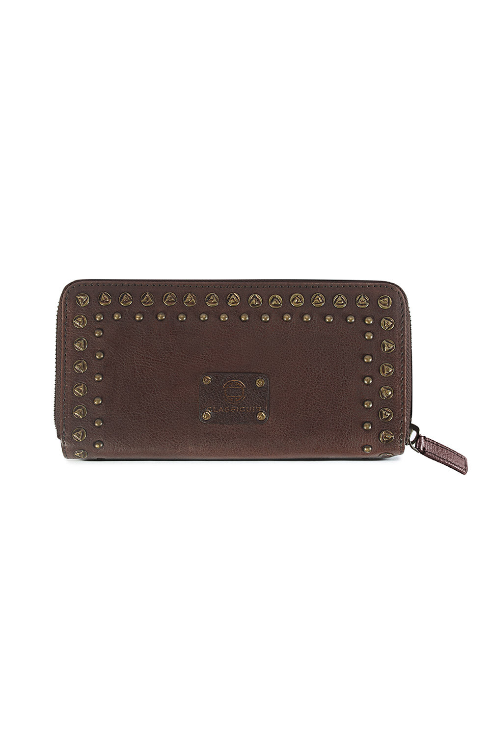 Bordeaux Distressed Rivet wallet