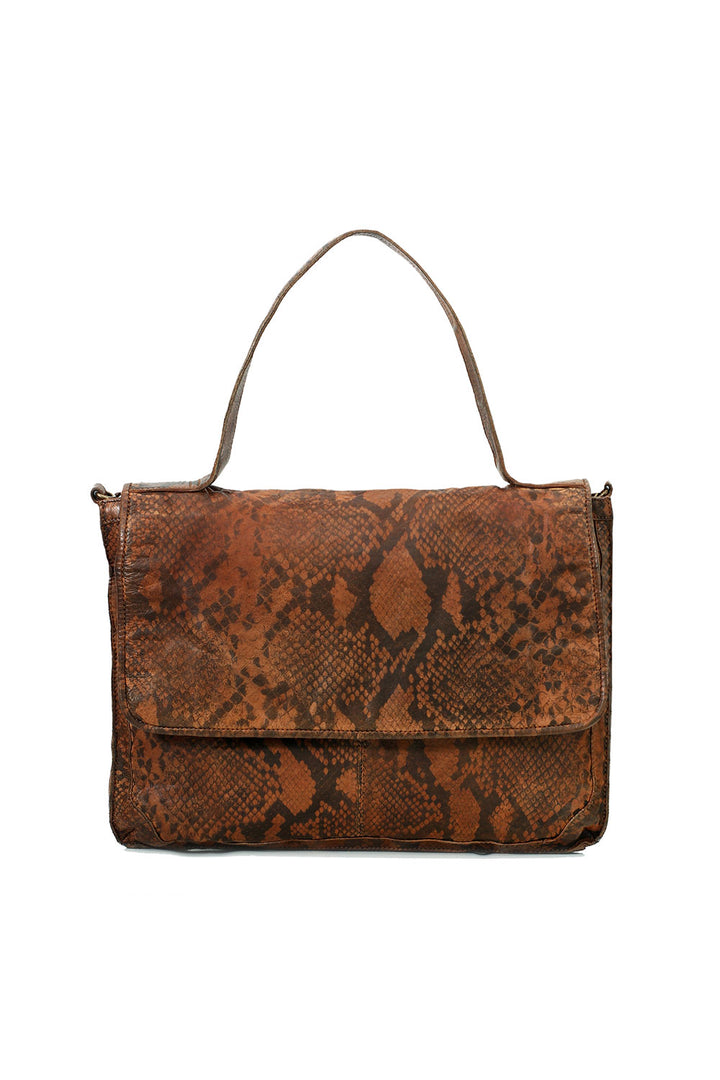 Lyon Exotic Satchel Bag