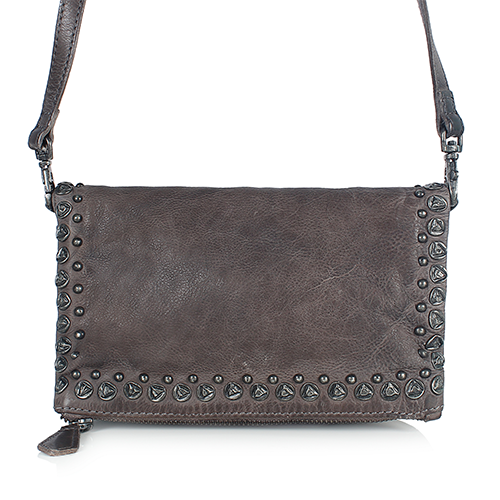 Bordeaux Distressed Rivet Sling Bag