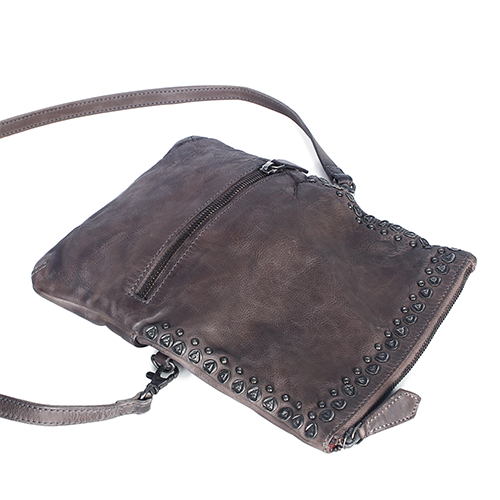 Bordeaux Distressed Rivet Sling Bag