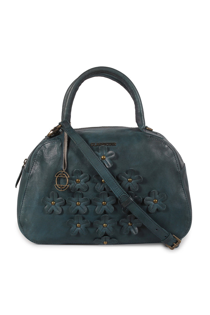 Lille 3d Floral Bowler Bag