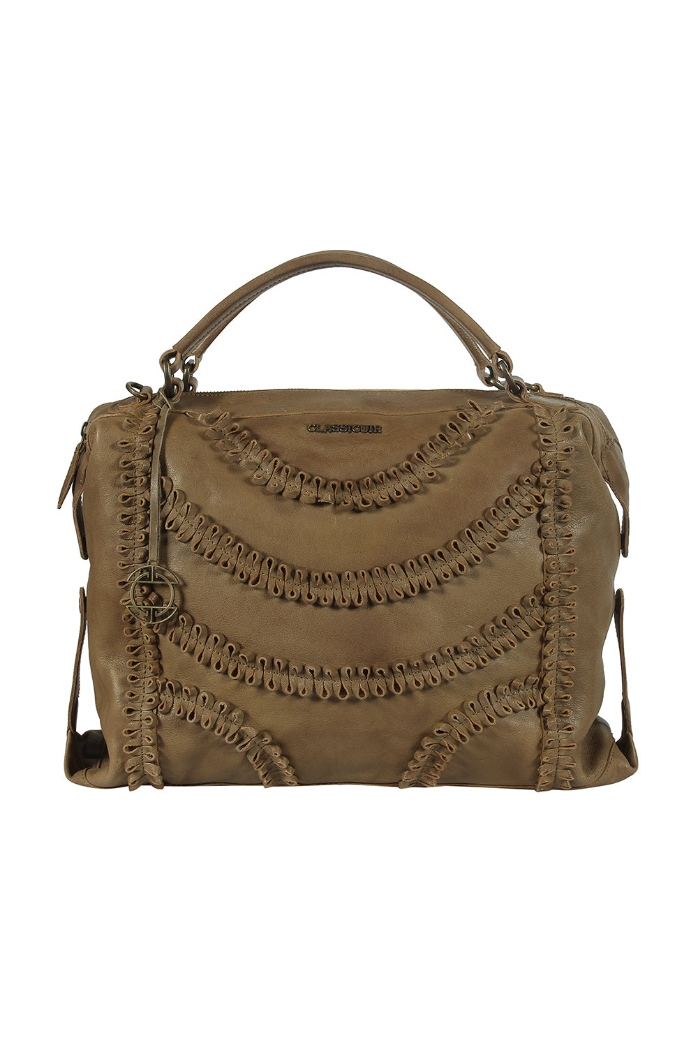 Rennes Leather Coiled Bowler Bag