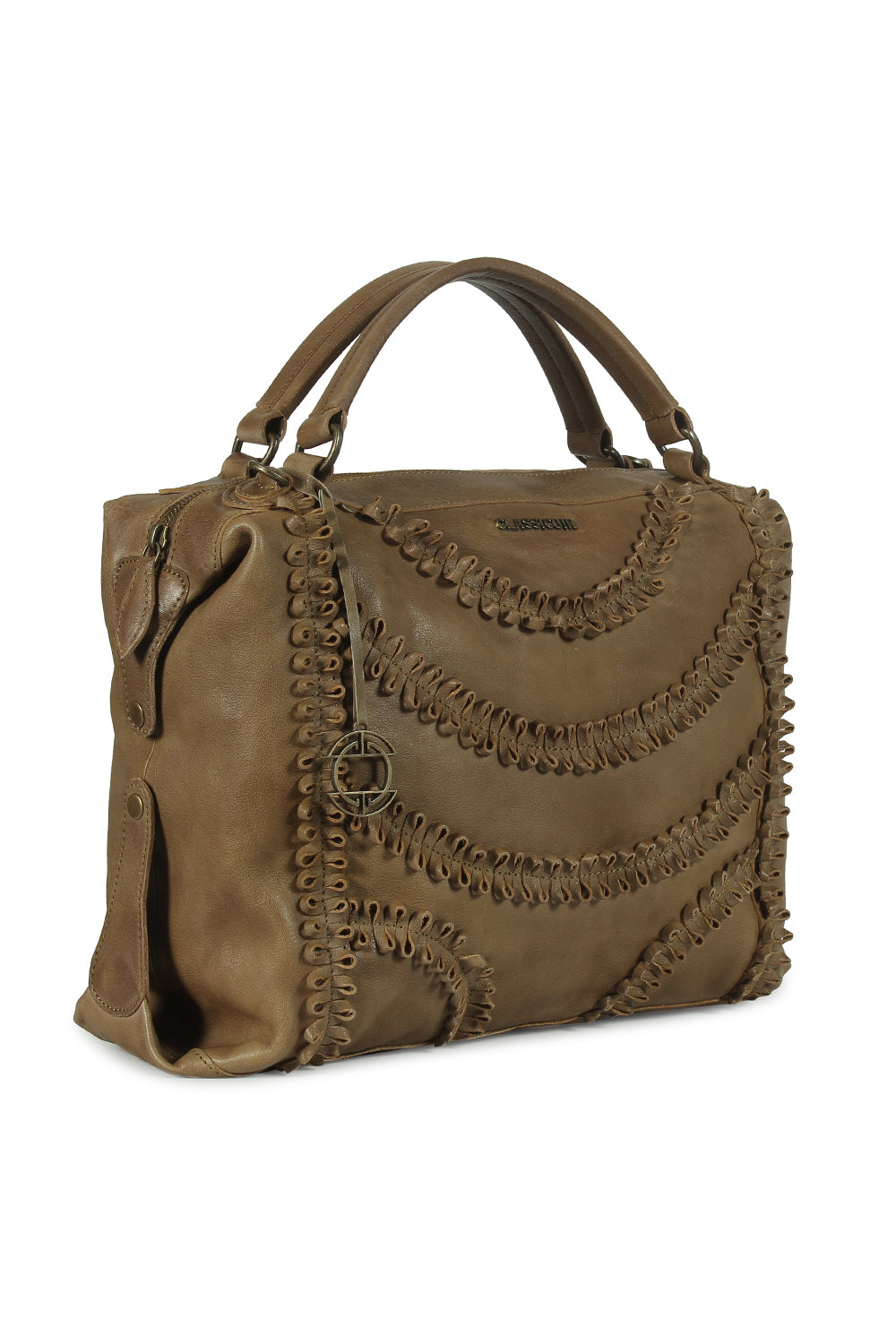 Rennes Leather Coiled Bowler Bag